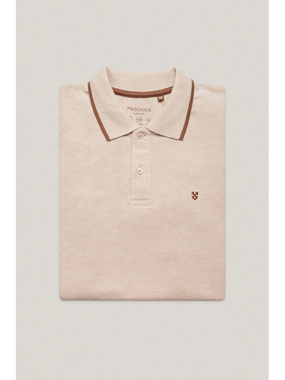 Próchnik Próchnik Polo PM4 PO073125000024 Beżowy Regular Fit