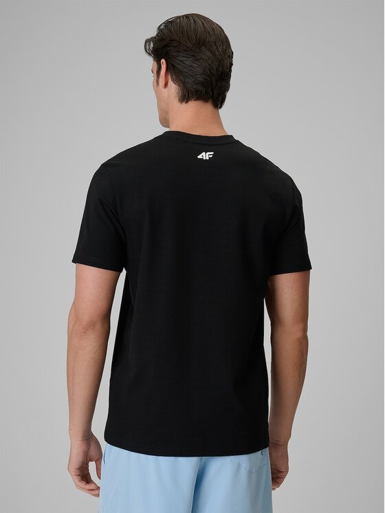 4F 4F T-Shirt 4FRSS26TTSHM4323-20S Μαύρο Regular Fit
