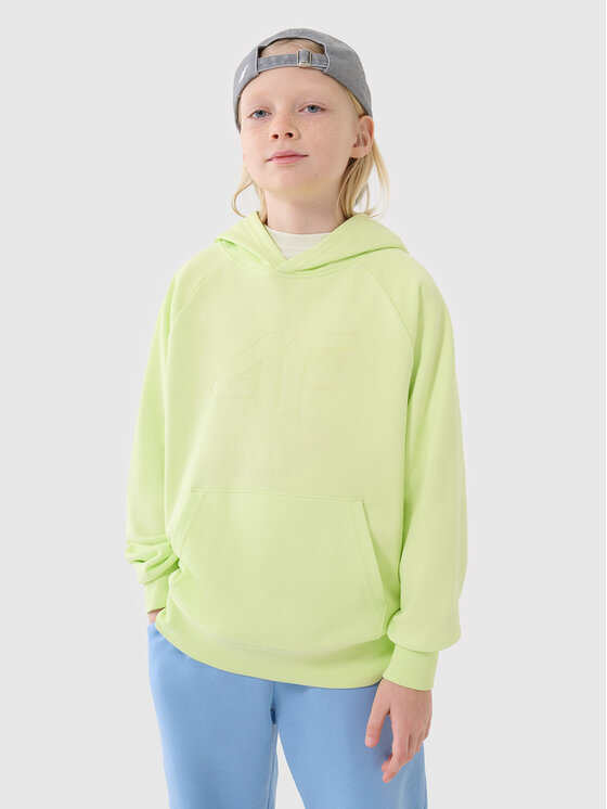 4F 4F Bluza BASIC+ Zielony Oversize