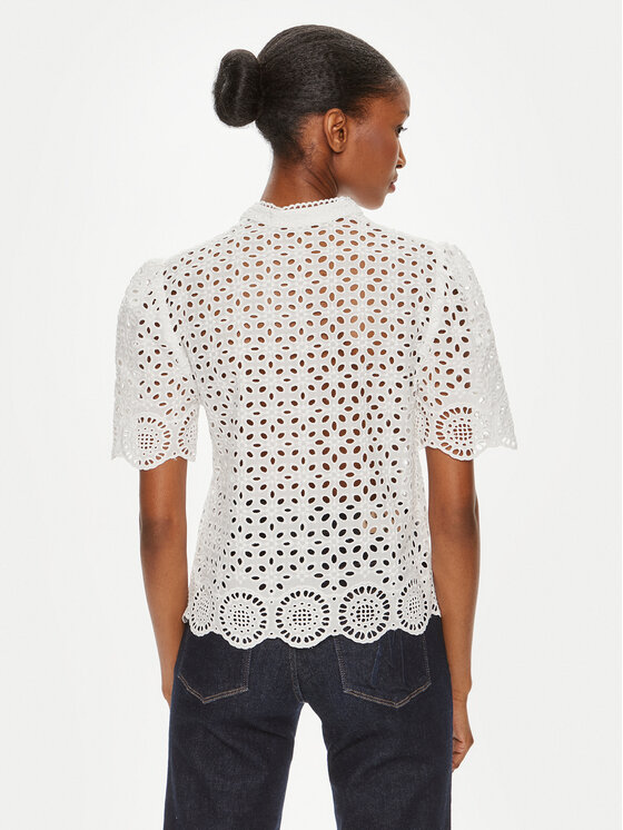 Morgan Morgan Bluse 241-CFLAM Weiß Regular Fit