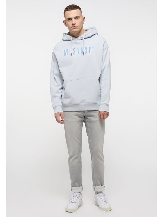 Mustang Mustang Bluza Bennet Modern Niebieski Regular Fit