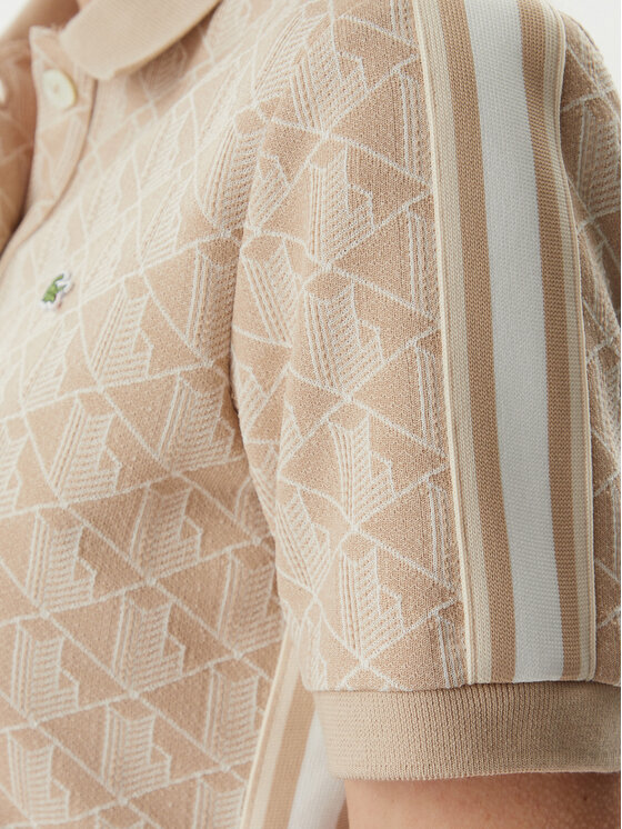 Lacoste Lacoste Polo majica DF3364 Svetlo bež Slim Fit