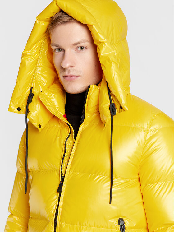 Add Add Пухено яке 6AM771 Жълт Regular Fit