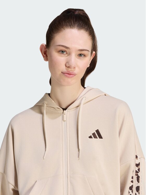 adidas adidas Bluza techniczna 168143 Beżowy Loose Fit