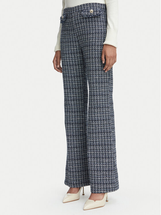 Rinascimento Rinascimento Hlače iz tkanine CFC0130071003 Modra Regular Fit