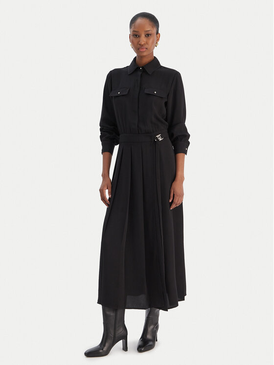 Liu Jo Liu Jo Vestito chemisier MF5145 T4241 Nero Regular Fit