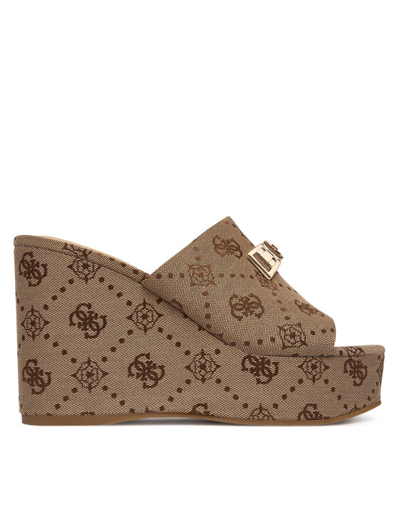 Guess Guess Klapki FLJEVZ FAL04 Beżowy jasny