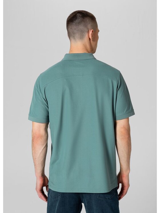 PITBULL PITBULL Polo Koszulka Zielony Regular Fit
