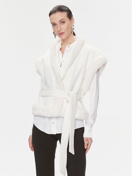 Custommade Custommade Жилетка за костюм Filicia 999527813 Екрю Regular Fit