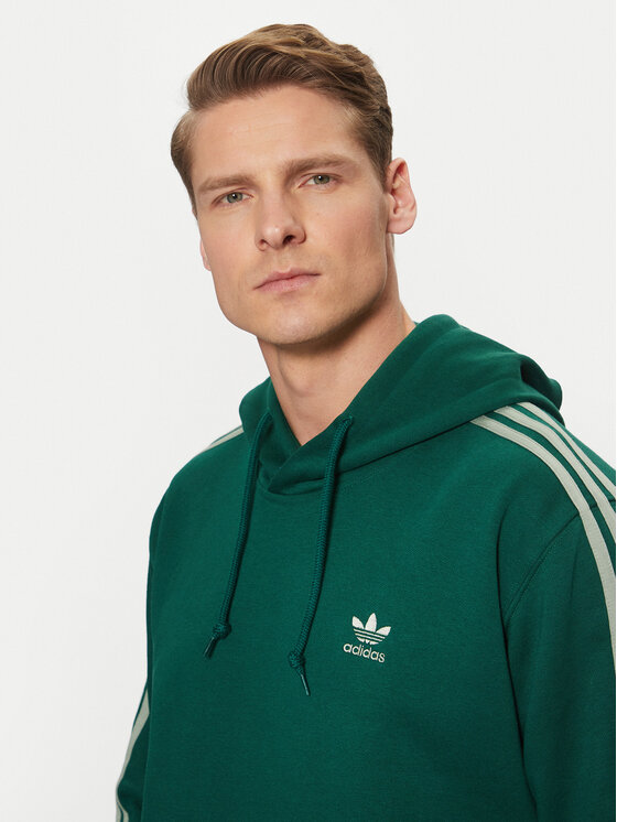 adidas adidas Felpa adicolor Classics 3-Stripes JP1001 Verde Regular Fit