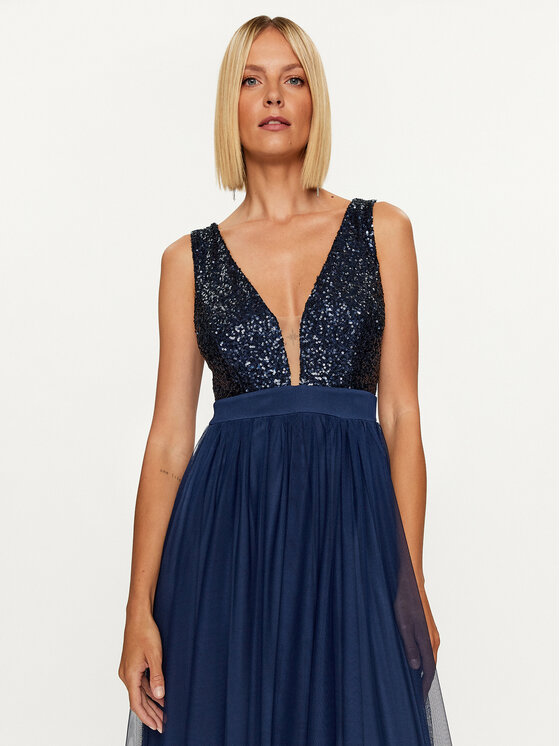 Rinascimento Rinascimento Abendkleid CFC0115187003 Dunkelblau Regular Fit