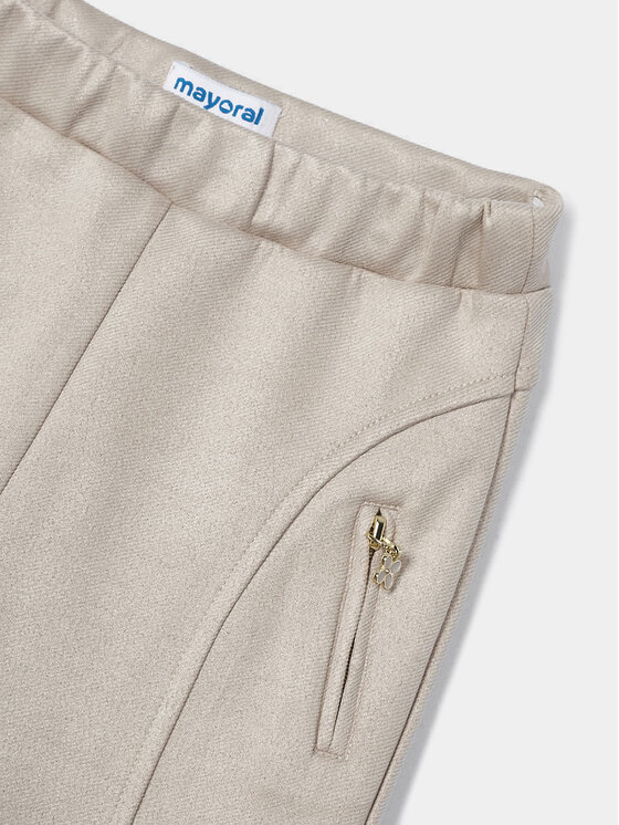 Mayoral Mayoral Текстилни панталони 4.502 Бежов Regular Fit