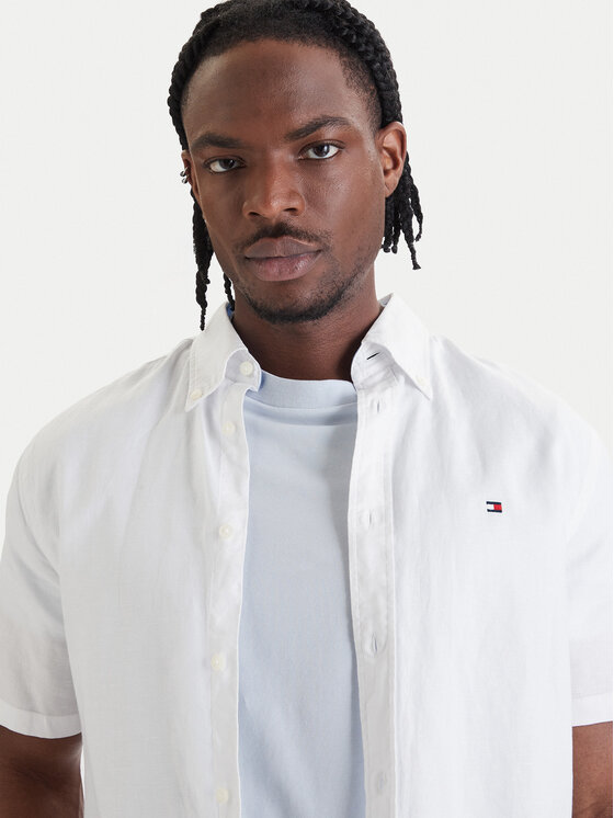 Tommy Hilfiger Tommy Hilfiger Koszula MW0MW42450 Biały Regular Fit