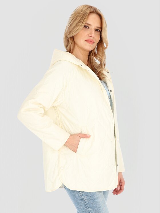 Perso Perso Dámská bunda BLE251047F Écru Regular Fit