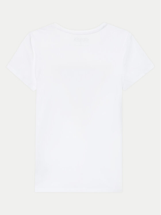 Guess Guess T-krekls J2YI51 K6YW1 Balts Regular Fit