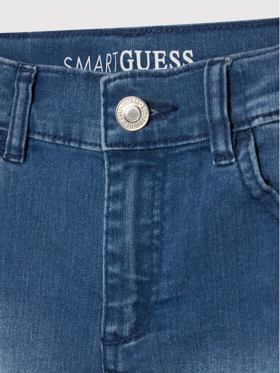 Guess Guess Szorty jeansowe J0BD09 D4H20 Niebieski Regular Fit