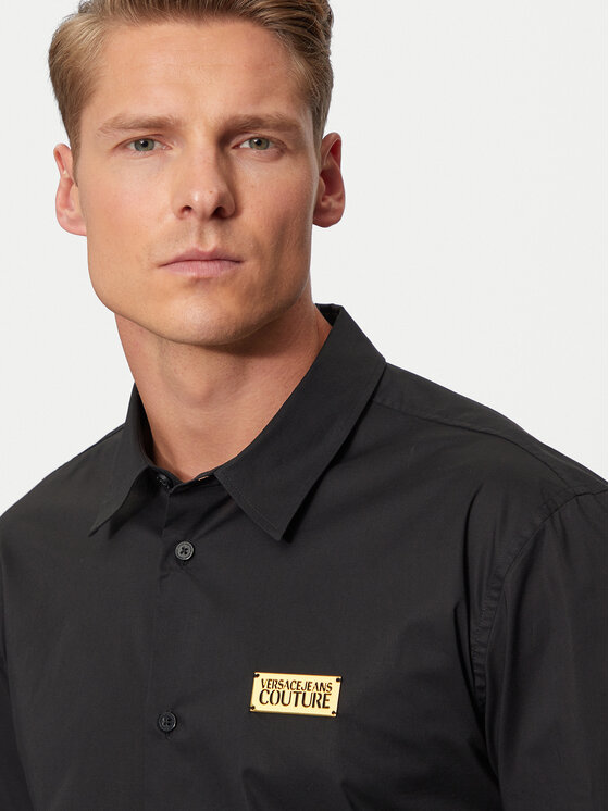 Versace Jeans Couture Versace Jeans Couture Πουκάμισο 77GALYR1 Μαύρο Regular Fit