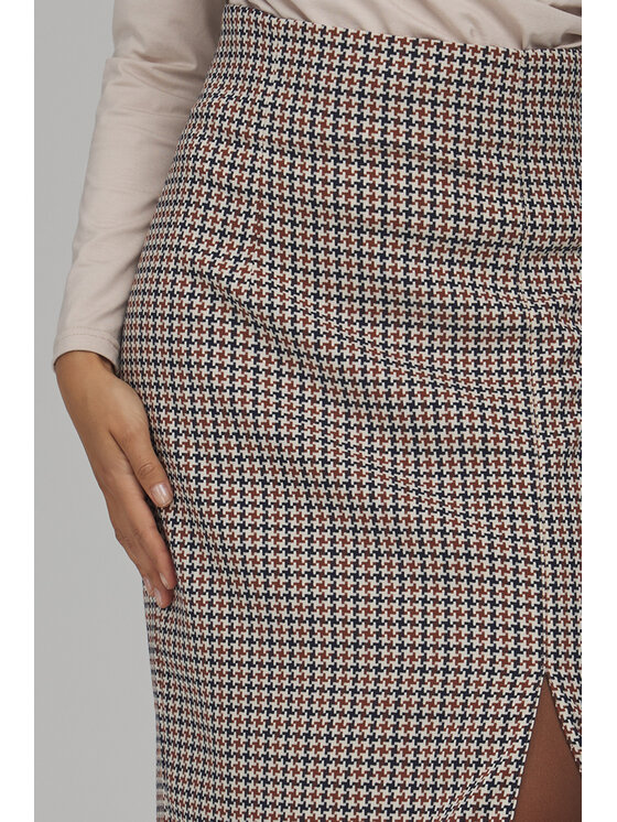 NIFE NIFE Spódnica midi SP90 Kolorowy Fitted Fit