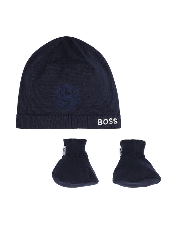 Boss Set čiapka a ponožky J51633 Tmavomodrá
