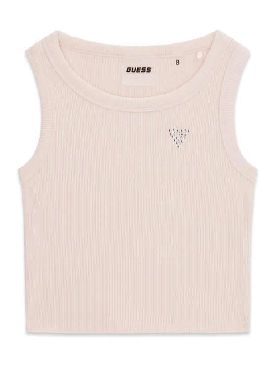 Guess Guess Marškinėliai J6GI36 K8RT2 Šviesiai rožinė Slim Fit