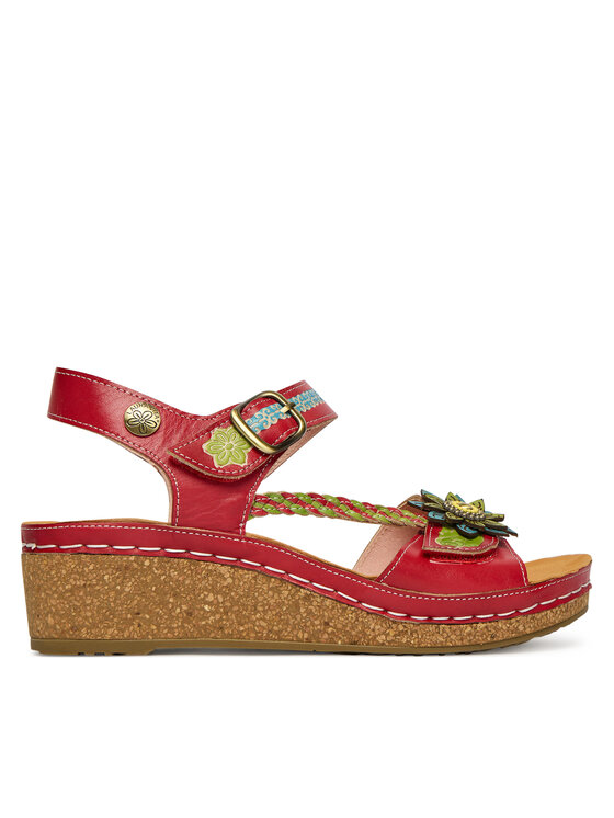 Laura Vita Sandały Facscineo 09 Czerwony