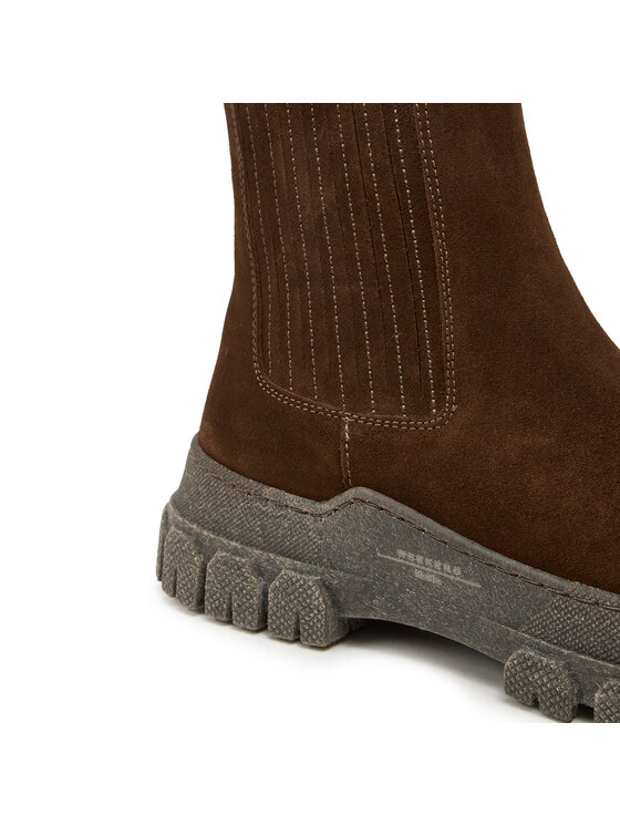 Weekend Max Mara Weekend Max Mara Gležnjarji Chelsea Genepi 24257960556 Rjava