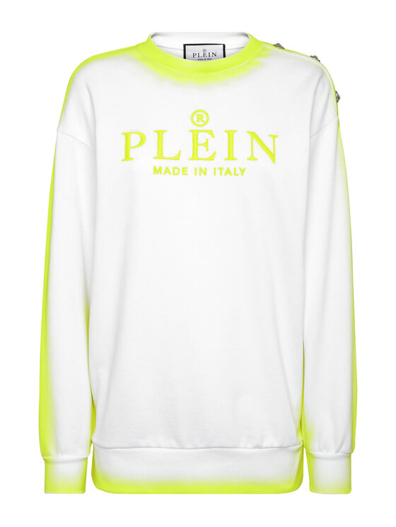 PHILIPP PLEIN PHILIPP PLEIN Bluza 9981 Biały Regular Fit