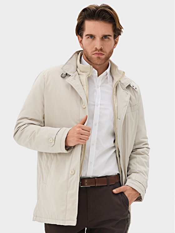 Evenemen Evenemen Kurtka zimowa Dante Écru Slim Fit