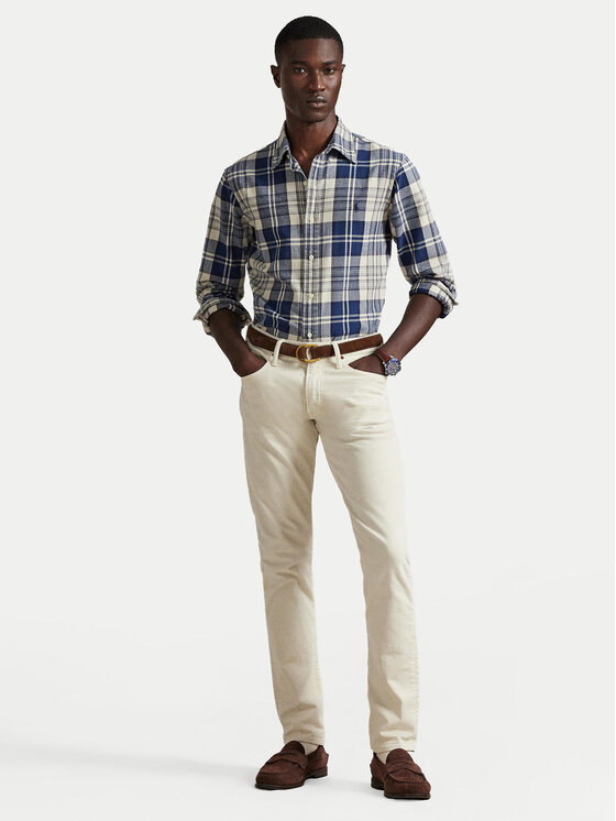 Polo Ralph Lauren Polo Ralph Lauren Koszula 710953707004 Granatowy Custom Fit