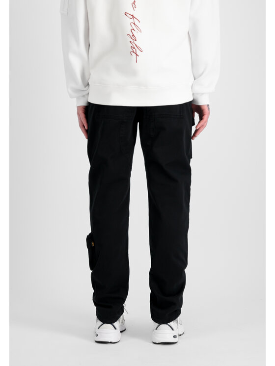 Alpha Industries Alpha Industries Bavlnené nohavice AI.148207-03-32 Čierna Straight Leg