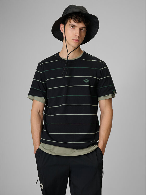 4F 4F T-Shirt NATURE’S TRAIL Czarny Regular Fit