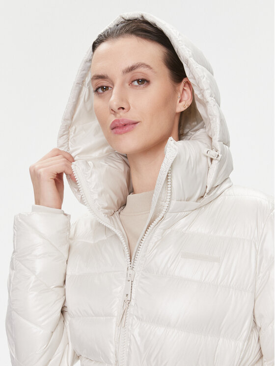 Calvin Klein Calvin Klein Žieminė striukė Ess K20K206090 Écru Slim Fit