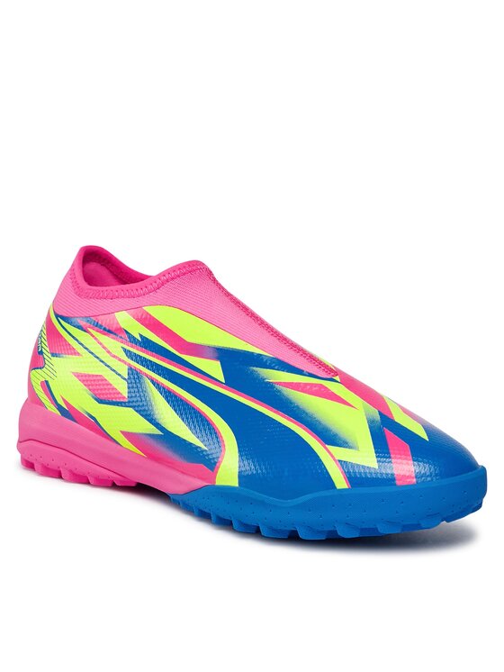Puma Puma Ghete pentru fotbal Ultra Match LL Energy TT + Mid Jr Lumino 107556 01 Roz