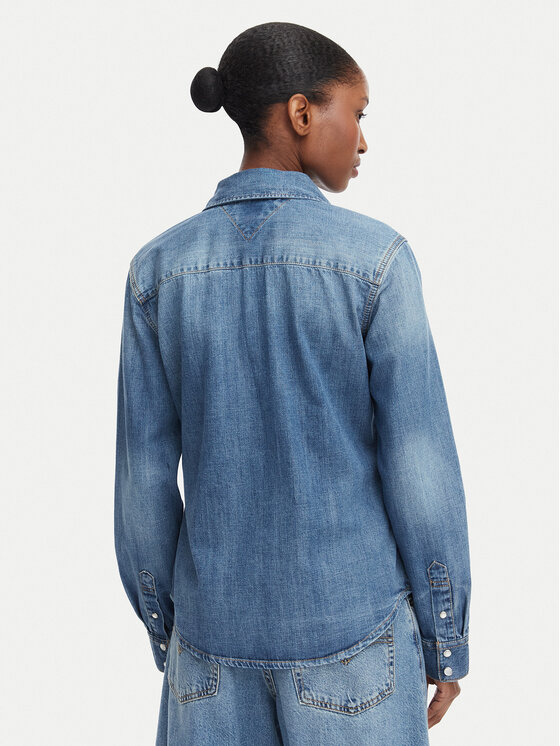 Tommy Jeans Tommy Jeans Τζιν πουκάμισο DW0DW23486 Μπλε Regular Fit