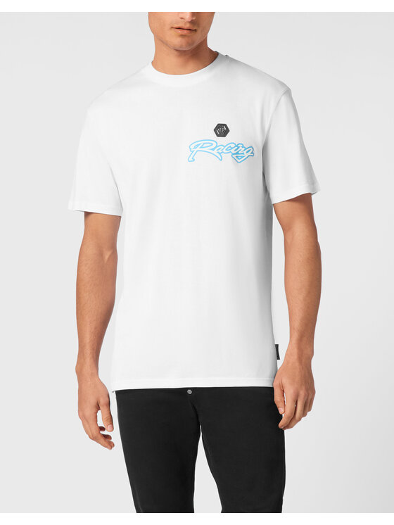 PHILIPP PLEIN PHILIPP PLEIN T-Shirt 22599 Biały Regular Fit