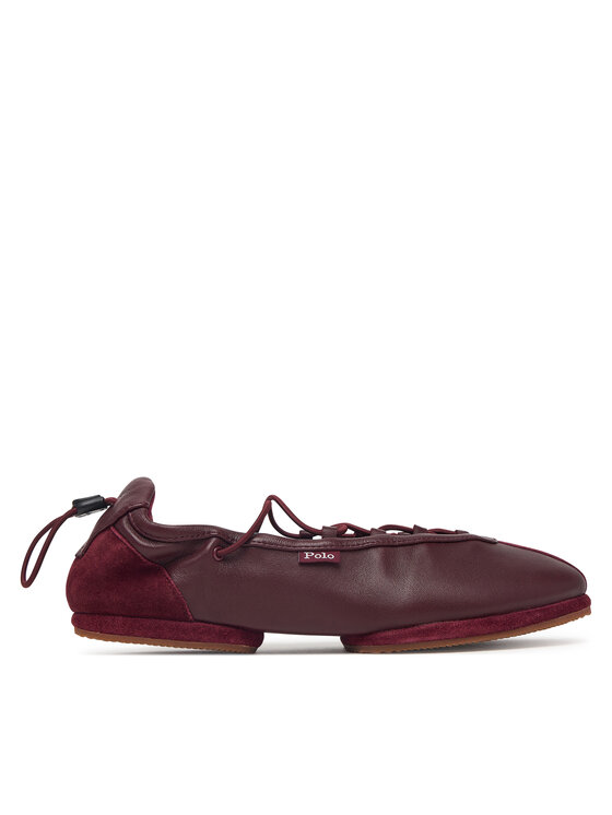 Polo Ralph Lauren Polo Ralph Lauren Balerinke Ballerina Sneaker 804P08221003 Bordo rdeča
