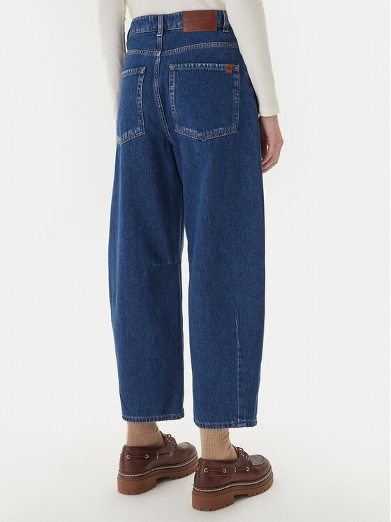 Weekend Max Mara Weekend Max Mara Džinsi Douglas 2525186022 Tumši zils Baggy Fit