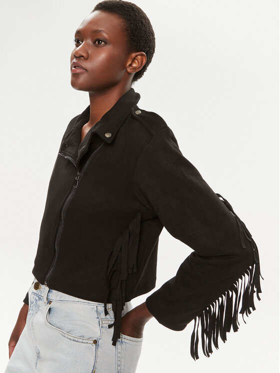 Brave Soul Brave Soul Übergangsjacke LJK-LOTTE Schwarz Straight Fit