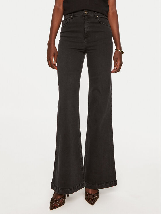 TWINSET TWINSET Traperice 242TP2590 Crna Flare Fit