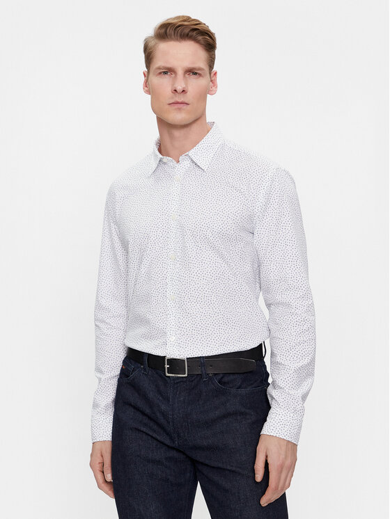 BOSS Boss Риза S-Liam-Kent-C1-233 50510014 Бял Regular Fit