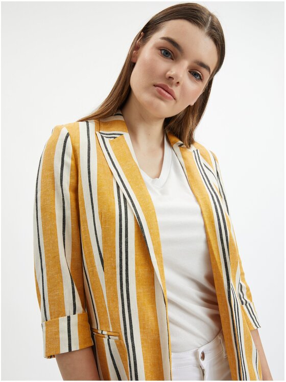Orsay Orsay Marynarka 480329242000__38 Pomarańczowy Regular Fit