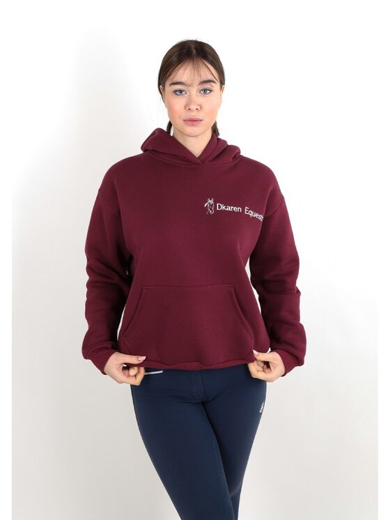 DKaren Sport DKaren Sport Bluza EQ001 Bordowy Classic Fit