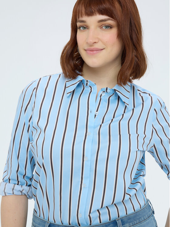 Fiorella Rubino Fiorella Rubino Koszula 5038T101461N0S1 Turkusowy Regular Fit