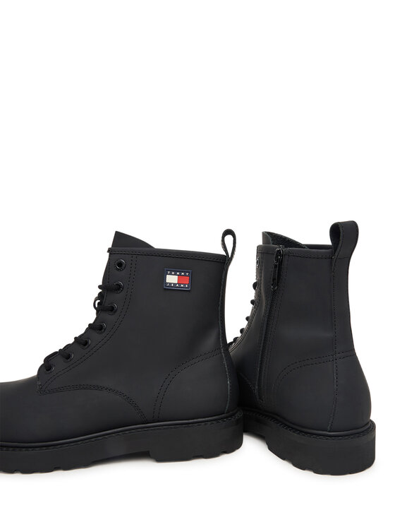 Tommy Jeans Tommy Jeans Trzewiki Archive '01 Rubber Lace Boot EM0EM01781 Czarny