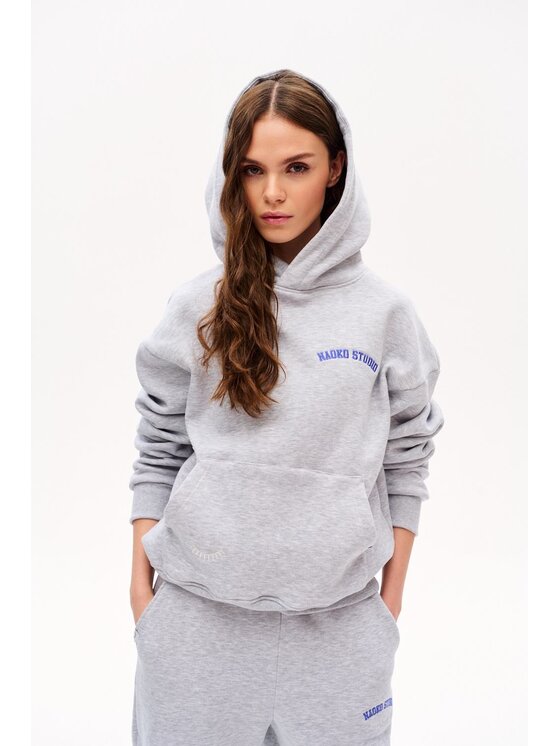 NAOKO NAOKO Bluza Everyday Szary Loose Fit