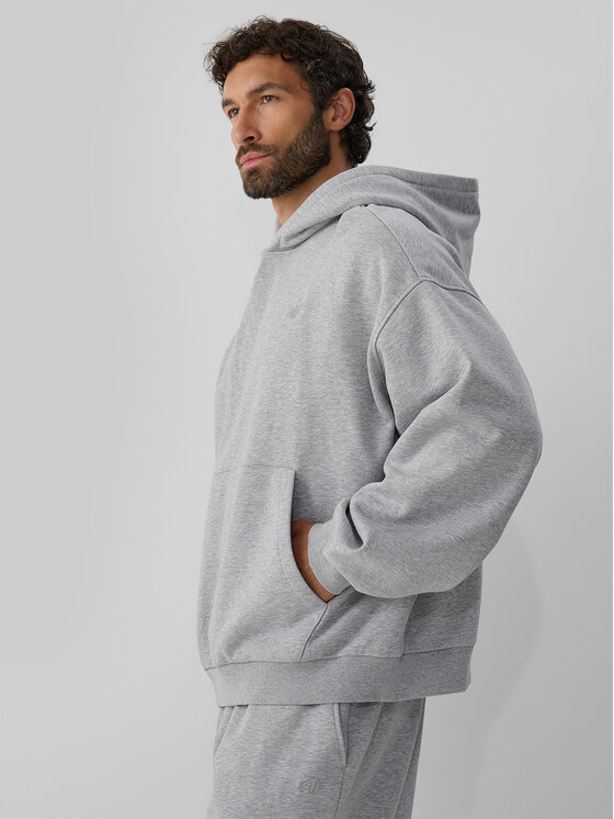 4F 4F Bluza casual Szary jasny Oversize