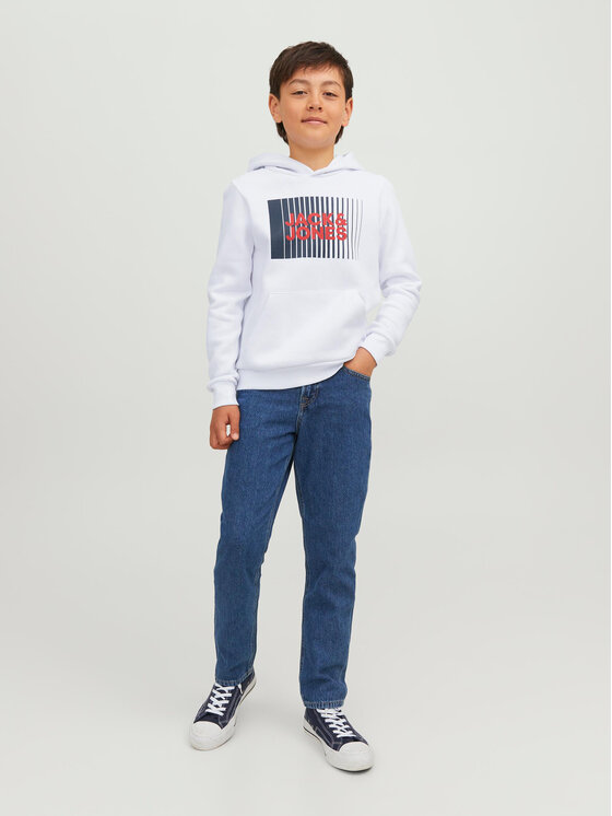Jack & Jones Junior Jack & Jones Junior Світшот 12237459 Білий Regular Fit