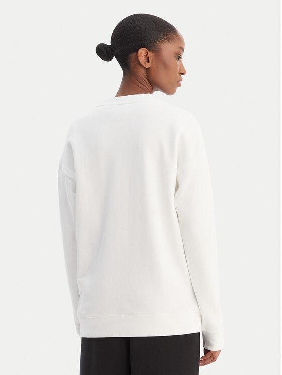 adidas adidas Felpa Trefoil GN2961 Bianco Regular Fit