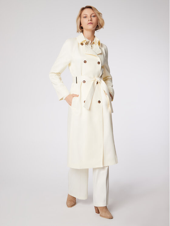 Simple Simple Trench PLD003 Bianco Regular Fit