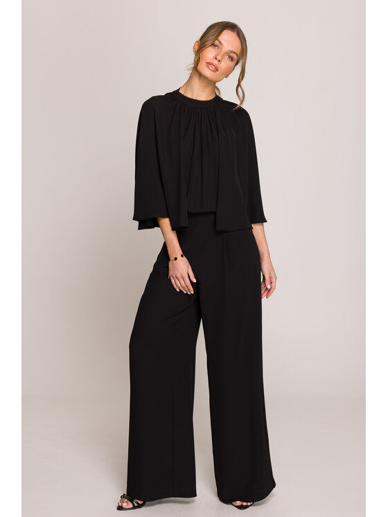 Stylove Stylove Overal S397 Černá Sexy Straight Fit